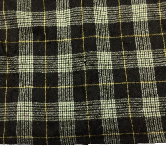 Vintage 80s Tahoe wool plaid button front flannel - Picture 4 of 4